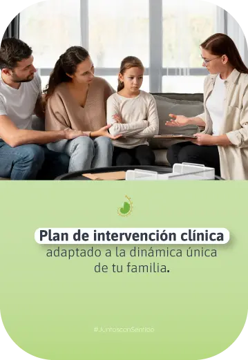 Plan de intervención clínica, adaptado a la dinámica única de tu familia